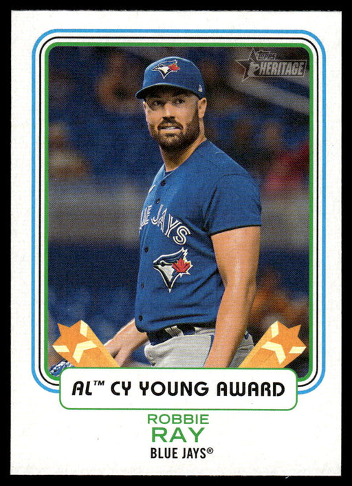 Robbie Ray 2022 Topps Heritage High Award Winners Front of Card