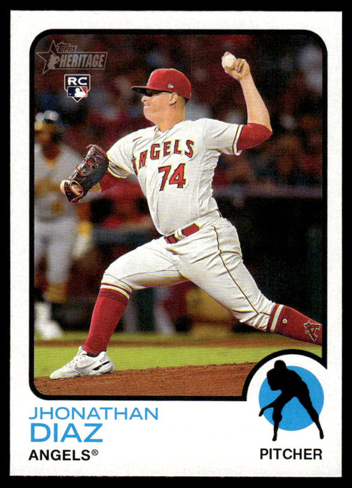Jhonathan Diaz 2022 Topps Heritage High Short Prints Front of Card