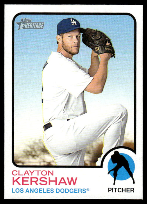 Clayton Kershaw 2022 Topps Heritage High Short Prints Front of Card