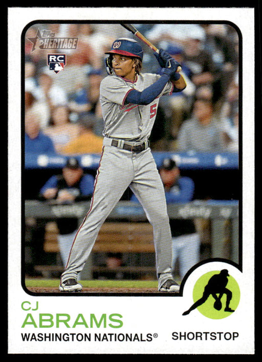 CJ Abrams 2022 Topps Heritage High Base Front of Card