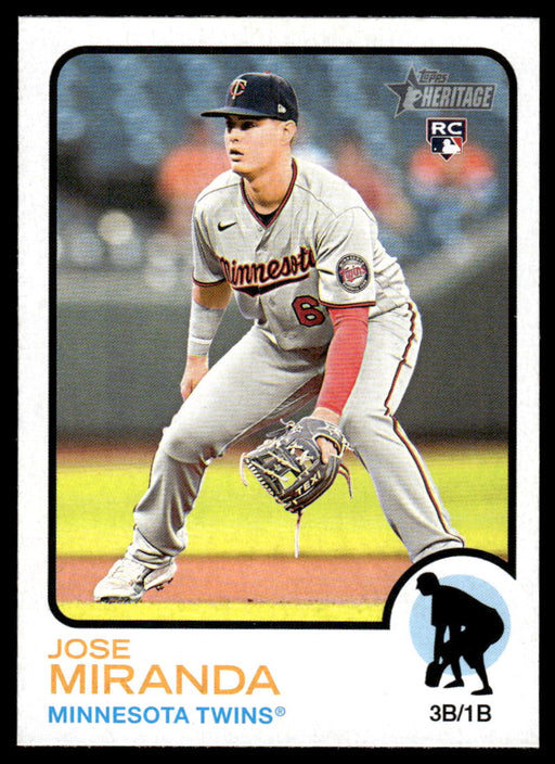 Jose Miranda 2022 Topps Heritage High Base Front of Card