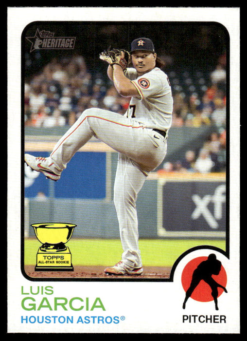 Luis Garcia 2022 Topps Heritage High Base Front of Card