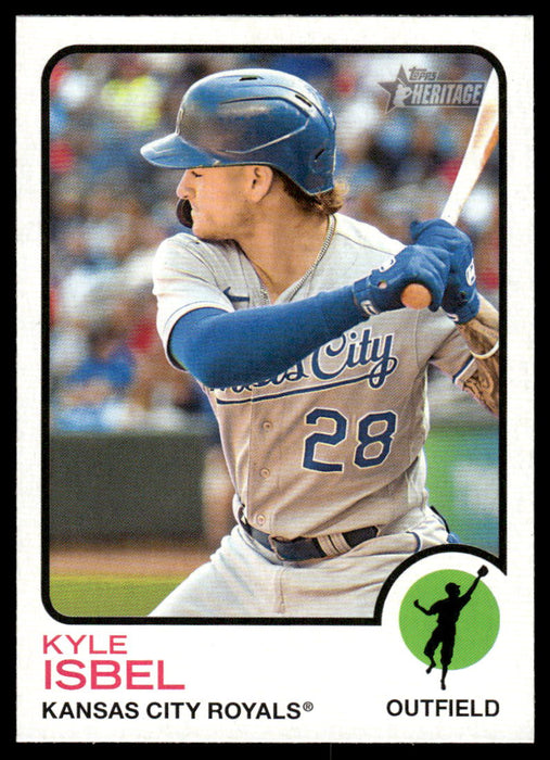 Kyle Isbel 2022 Topps Heritage High Base Front of Card