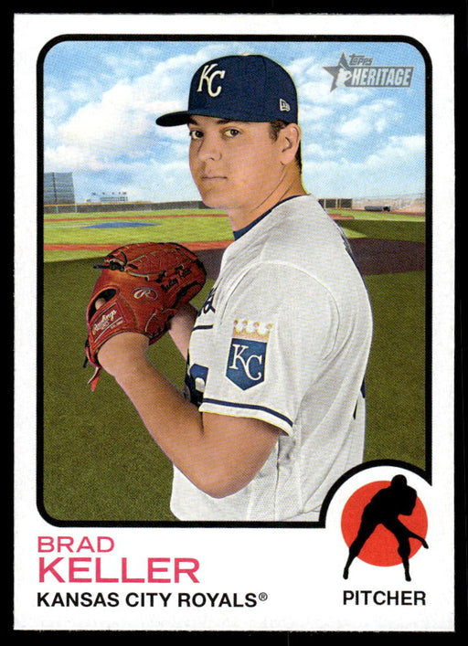 Brad Keller 2022 Topps Heritage High Base Front of Card