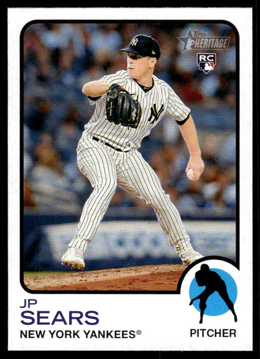 JP Sears 2022 Topps Heritage High Base Front of Card