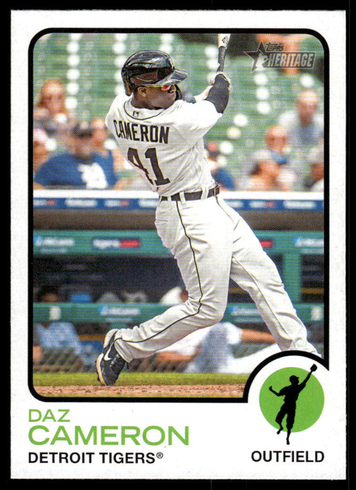 Daz Cameron 2022 Topps Heritage High Base Front of Card