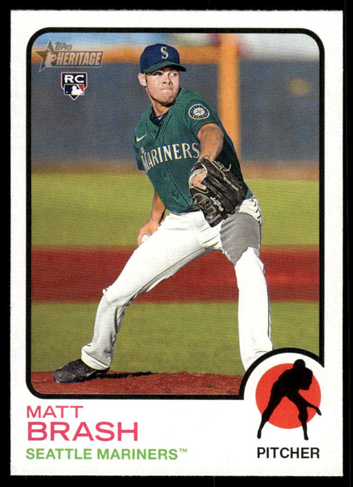 Matt Brash 2022 Topps Heritage High Base Front of Card