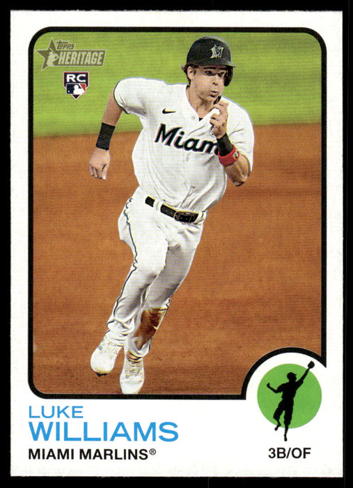Luke Williams 2022 Topps Heritage High Base Front of Card