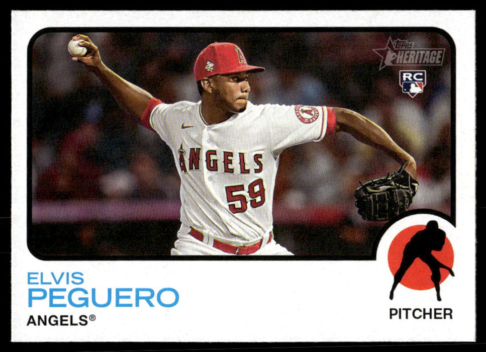 Elvis Peguero 2022 Topps Heritage High Base Front of Card