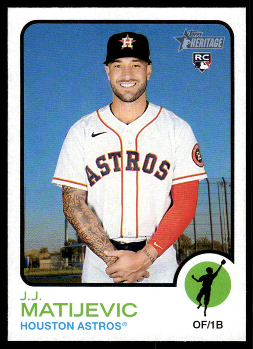 J.J. Matijevic 2022 Topps Heritage High Base Front of Card
