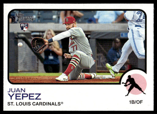 Juan Yepez 2022 Topps Heritage High Base Front of Card