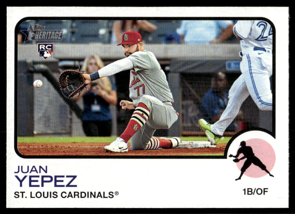 Juan Yepez 2022 Topps Heritage High Base Front of Card