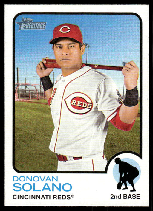 Donovan Solano 2022 Topps Heritage High Base Front of Card