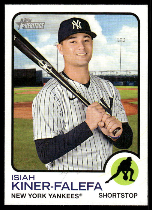Isiah Kiner-Falefa 2022 Topps Heritage High Base Front of Card
