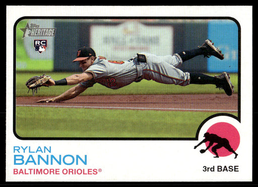Rylan Bannon 2022 Topps Heritage High Base Front of Card