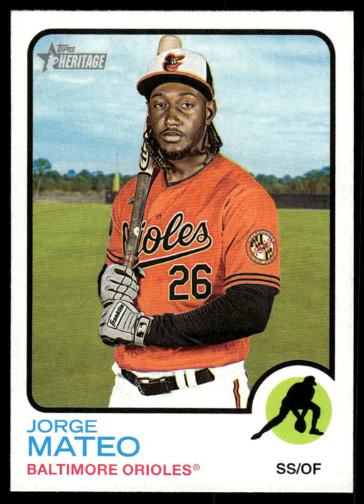 Jorge Mateo 2022 Topps Heritage High Base Front of Card