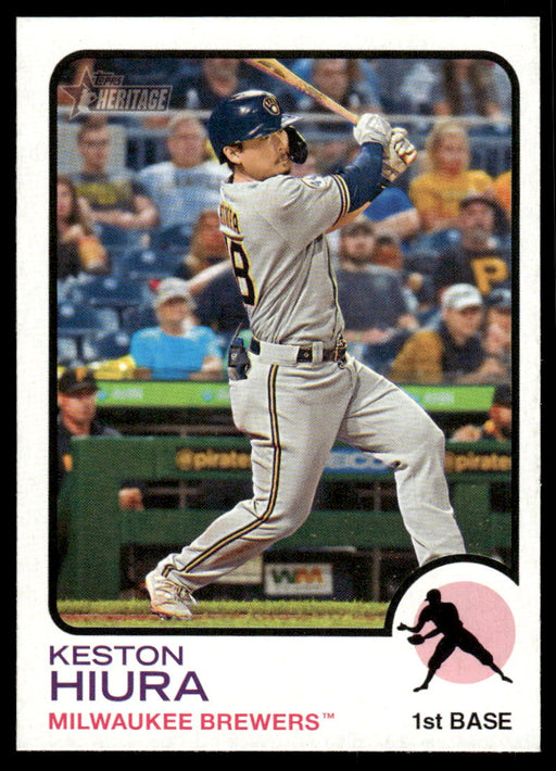 Keston Hiura 2022 Topps Heritage High Base Front of Card