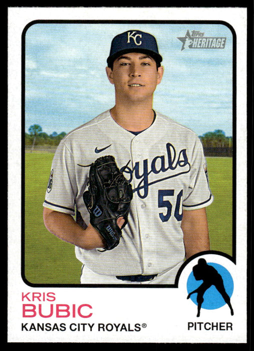 Kris Bubic 2022 Topps Heritage High Base Front of Card