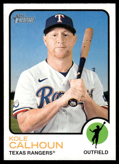Kole Calhoun 2022 Topps Heritage High Base Front of Card