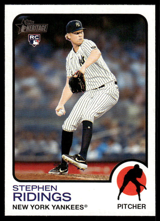 Stephen Ridings 2022 Topps Heritage High Base Front of Card