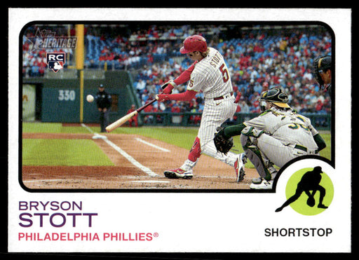 Bryson Stott 2022 Topps Heritage High Base Front of Card