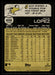 Jack Lopez 2022 Topps Heritage High Base Back of Card
