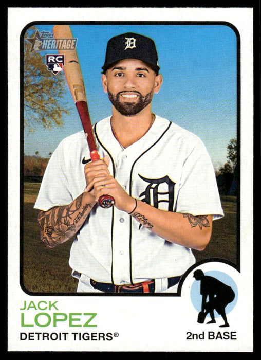 Jack Lopez 2022 Topps Heritage High Base Front of Card