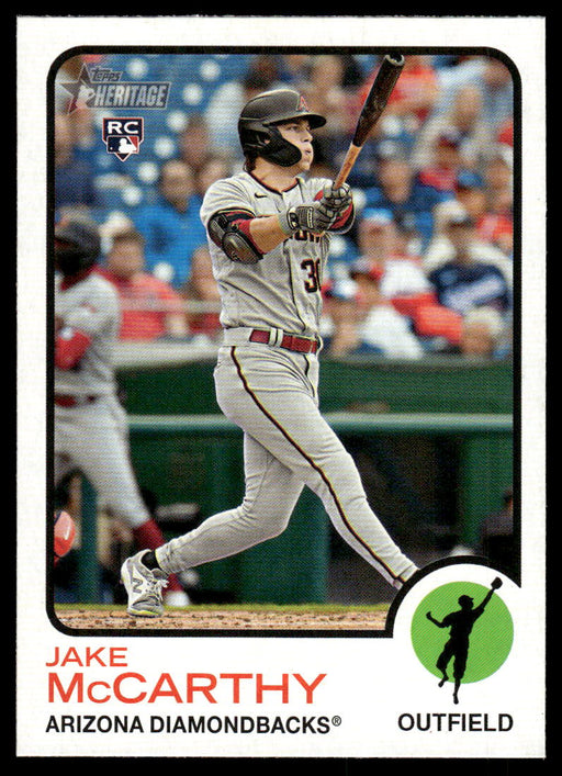 Jake McCarthy 2022 Topps Heritage High Base Front of Card