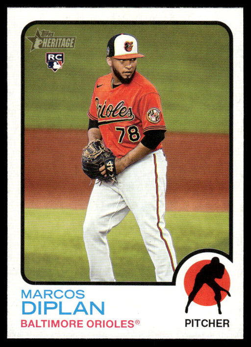Marcos Diplan 2022 Topps Heritage High Base Front of Card