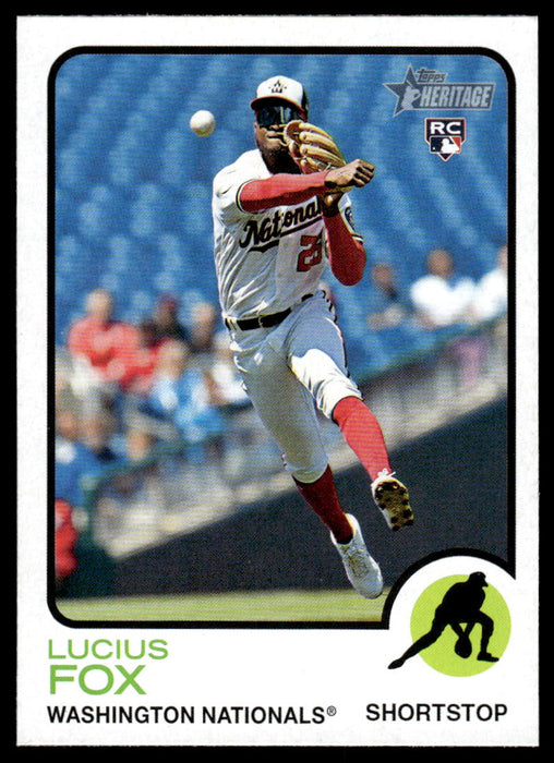 Lucius Fox 2022 Topps Heritage High Base Front of Card