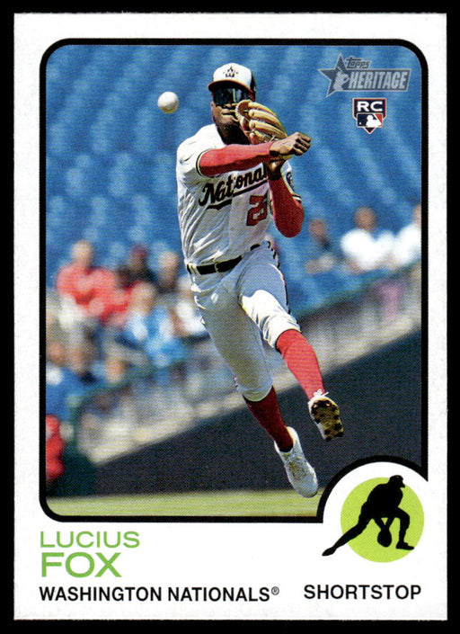 Lucius Fox 2022 Topps Heritage High Base Front of Card