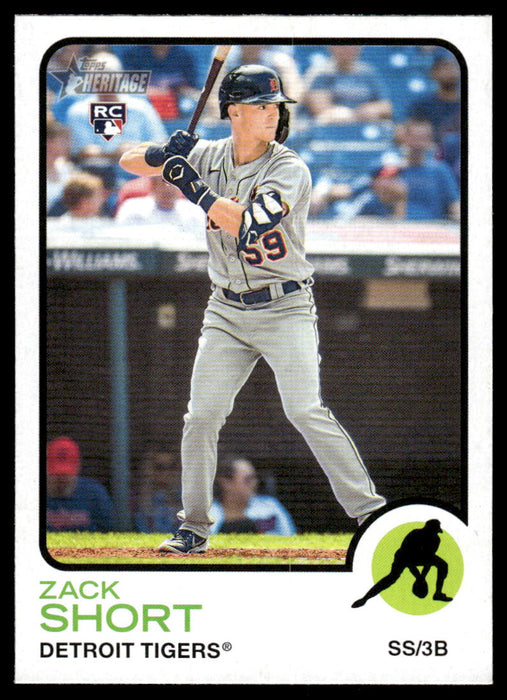 Zack Short 2022 Topps Heritage High Base Front of Card
