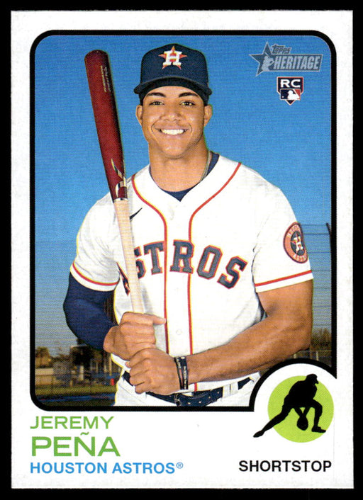 Jeremy Peña 2022 Topps Heritage High Base Front of Card