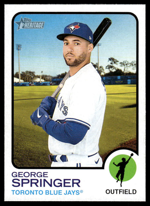 George Springer 2022 Topps Heritage High Base Front of Card