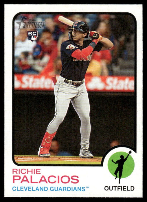 Richie Palacios 2022 Topps Heritage High Base Front of Card