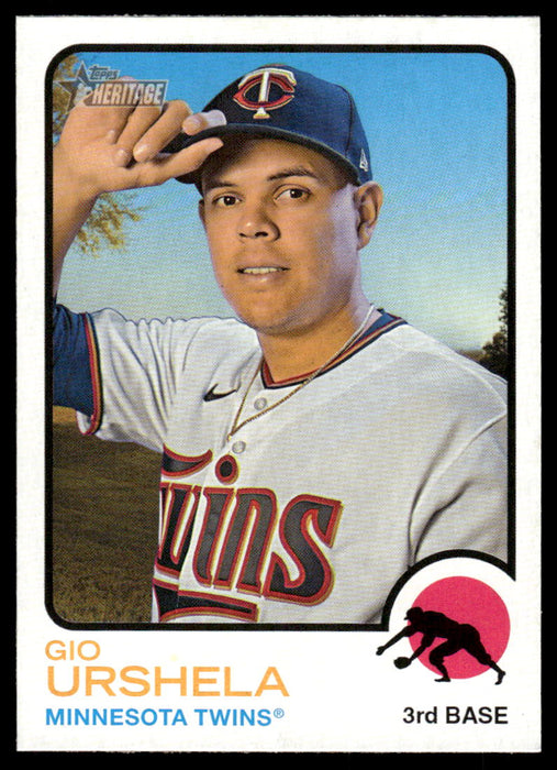 Gio Urshela 2022 Topps Heritage High Base Front of Card