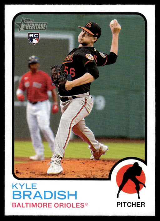Kyle Bradish 2022 Topps Heritage High Base Front of Card