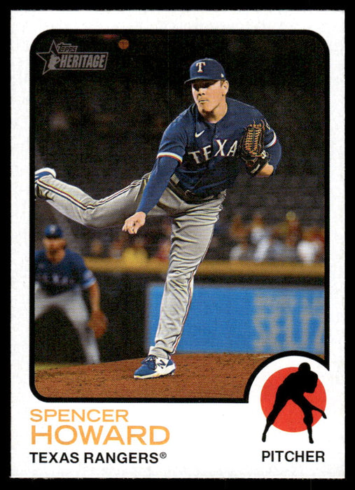 Spencer Howard 2022 Topps Heritage High Base Front of Card