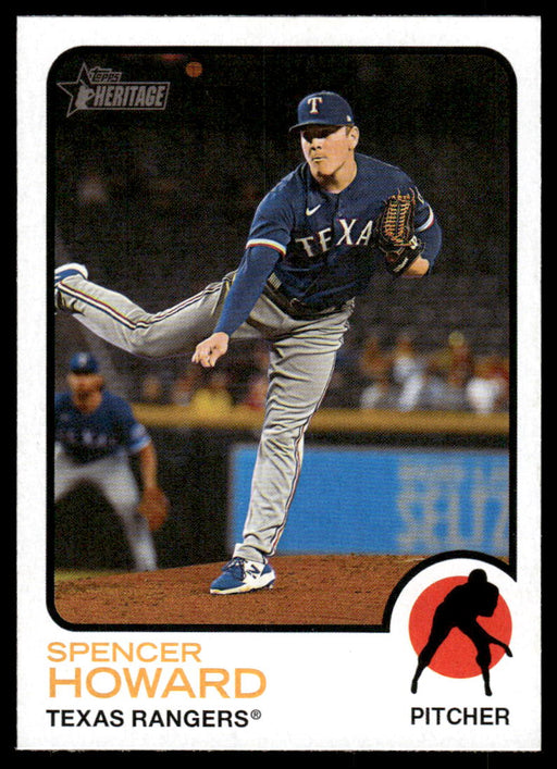 Spencer Howard 2022 Topps Heritage High Base Front of Card