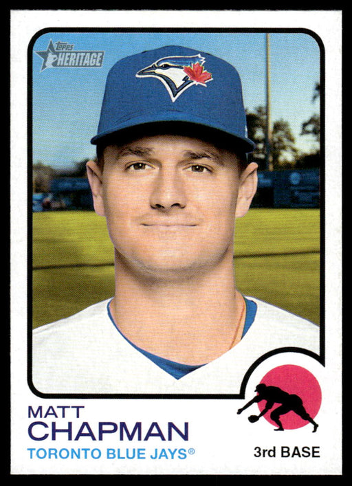 Matt Chapman 2022 Topps Heritage High Base Front of Card