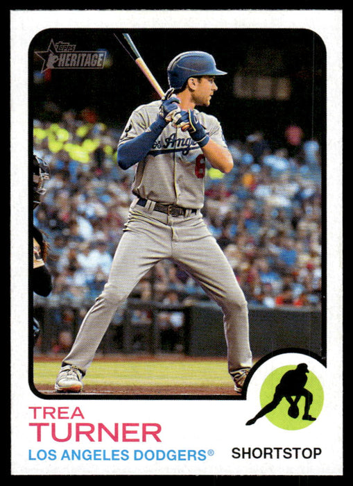 Trea Turner 2022 Topps Heritage High Base Front of Card
