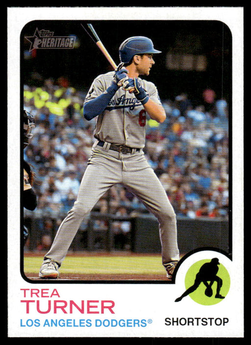Trea Turner 2022 Topps Heritage High Base Front of Card