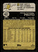 Rene Pinto 2022 Topps Heritage High Base Back of Card