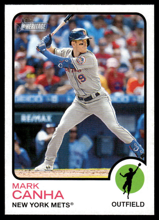 Mark Canha 2022 Topps Heritage High Base Front of Card