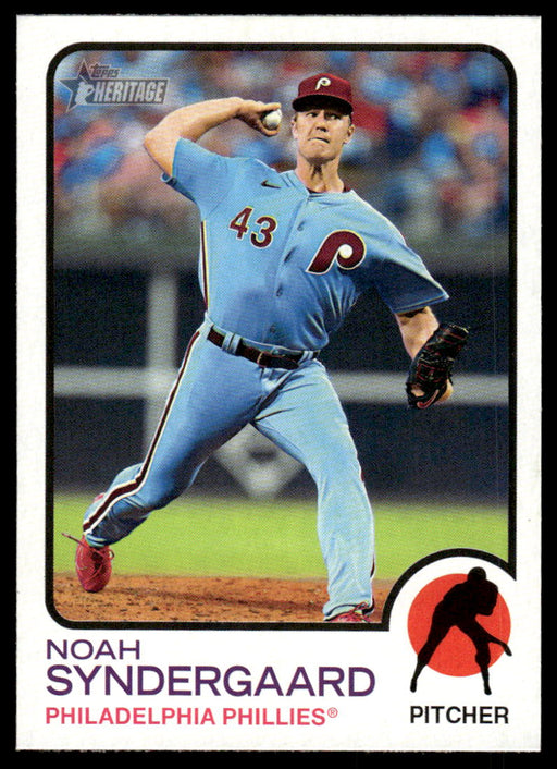 Noah Syndergaard 2022 Topps Heritage High Base Front of Card