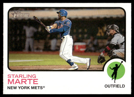 Starling Marte 2022 Topps Heritage High Base Front of Card