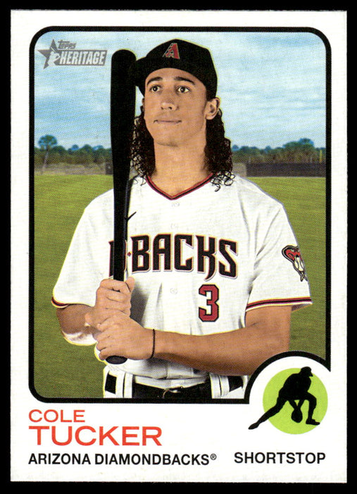 Cole Tucker 2022 Topps Heritage High Base Front of Card