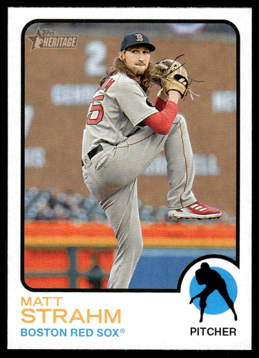 Matt Strahm 2022 Topps Heritage High Base Front of Card