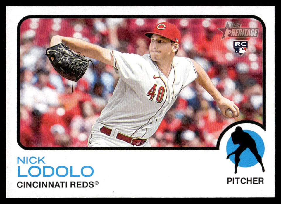 Nick Lodolo 2022 Topps Heritage High Base Front of Card