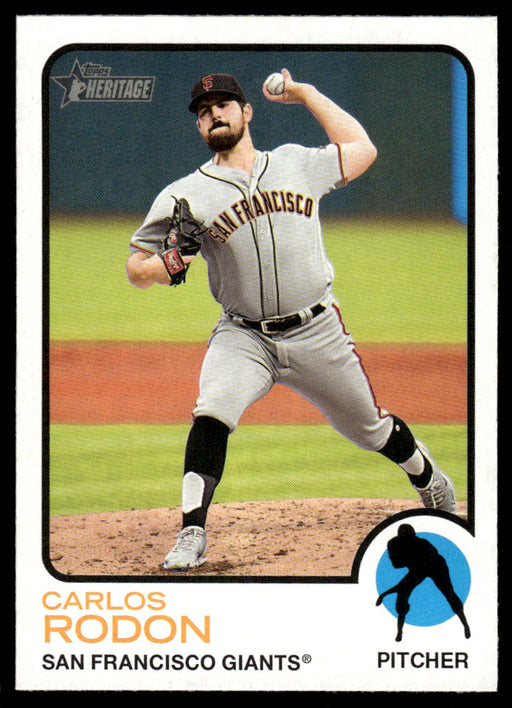 Carlos Rodon 2022 Topps Heritage High Base Front of Card